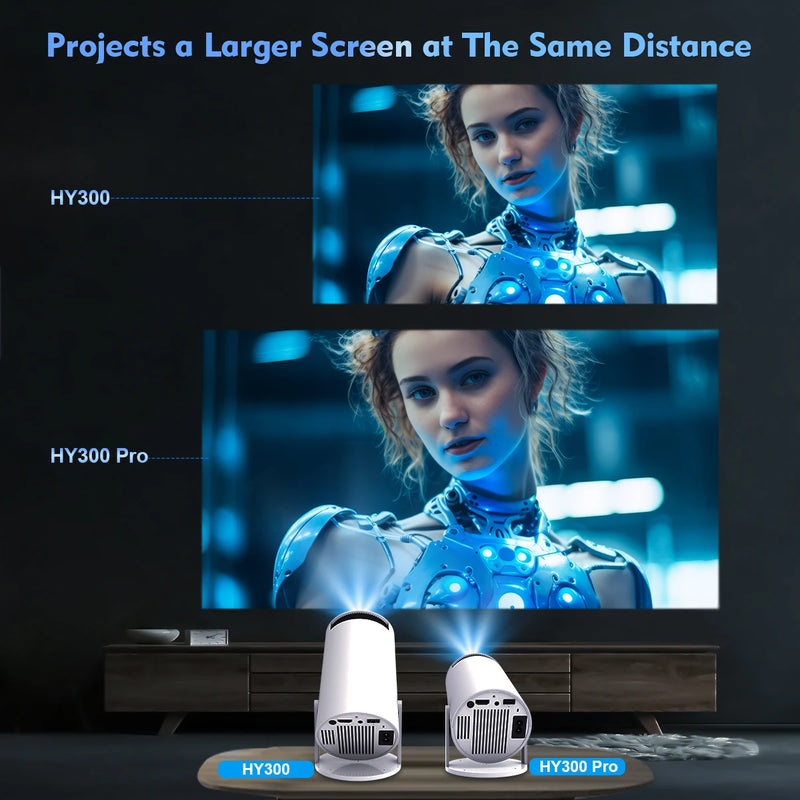 Projetor Magcubic HY300 Pro 4K Android 11 Dual Wifi6 260ANSI Allwinner H713 BT5.0 1080P 1280*720P Home Cinema Outdoor Projector