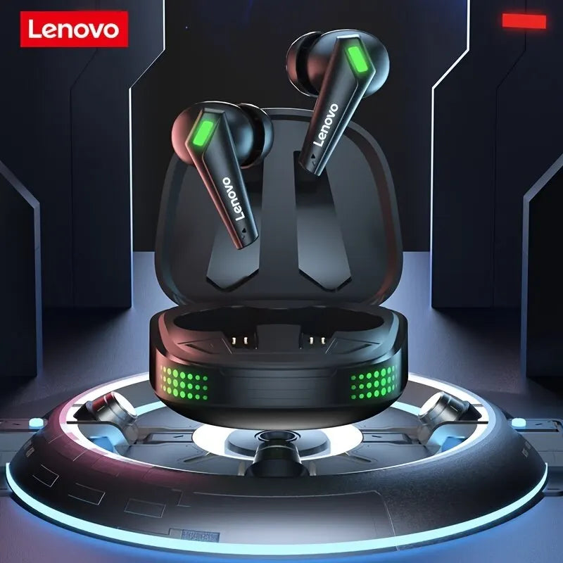 Fones de ouvido para jogos sem fio Lenovo XT85II com microfones, controle de toque de som estéreo HiFi