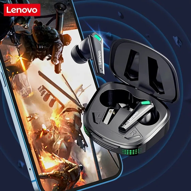 Fones de ouvido para jogos sem fio Lenovo XT85II com microfones, controle de toque de som estéreo HiFi